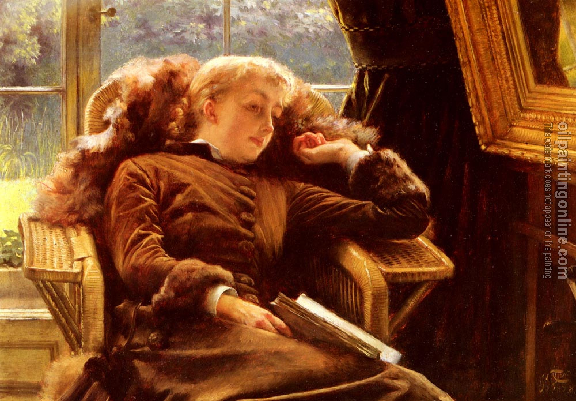 Tissot, James - Kathleen Newton In An Armchair